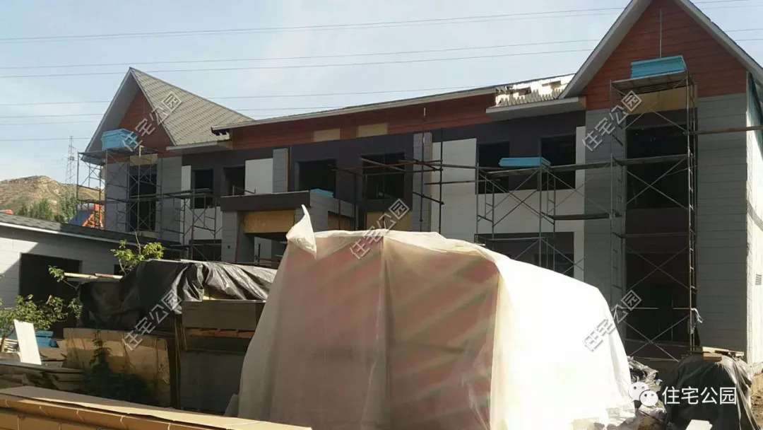 河北保定曲阳轻钢别墅,农村100平方10万元左右的轻钢别墅