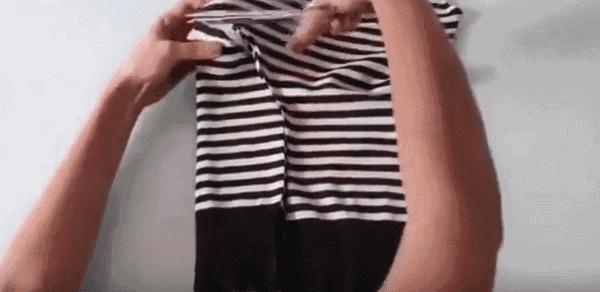 旧的t恤不要丢剪一下就很时尚,如何利用旧t恤变废为宝简单版