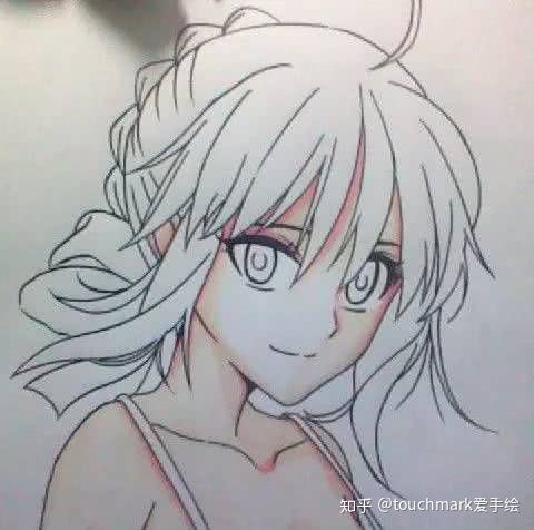 马克笔手绘动漫人物天官赐福,动漫人物马克笔手绘女生霸气