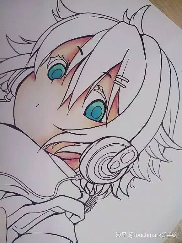 马克笔手绘动漫人物天官赐福,动漫人物马克笔手绘女生霸气