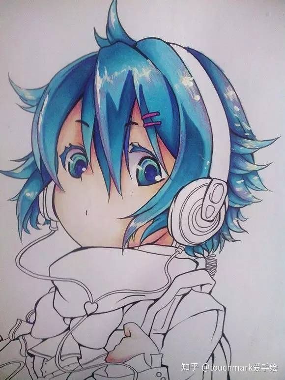 马克笔手绘动漫人物天官赐福,动漫人物马克笔手绘女生霸气