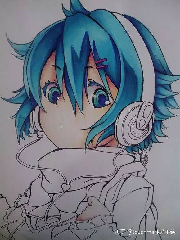 马克笔手绘动漫人物天官赐福,动漫人物马克笔手绘女生霸气