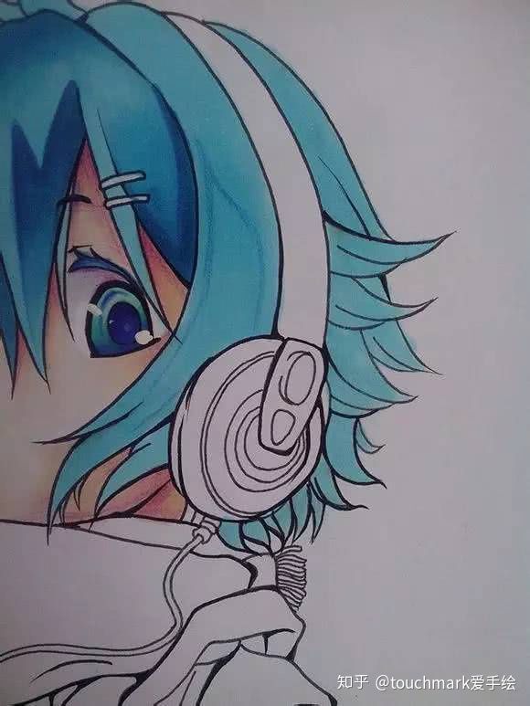 马克笔手绘动漫人物天官赐福,动漫人物马克笔手绘女生霸气