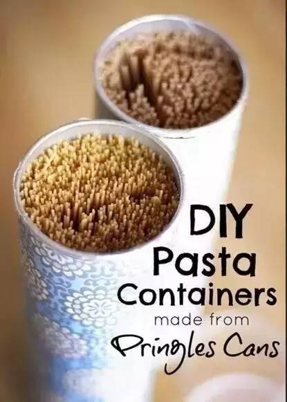 吃完薯片剩下的桶别扔,吃完的薯片筒先别扔