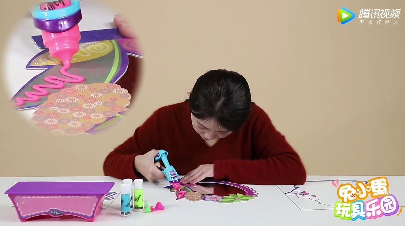 镜子喷绘,diy手工粘土镜子装饰画