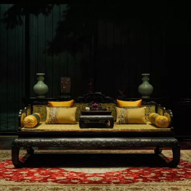 古时大户人家的罗汉床,江阴罗汉床欣赏