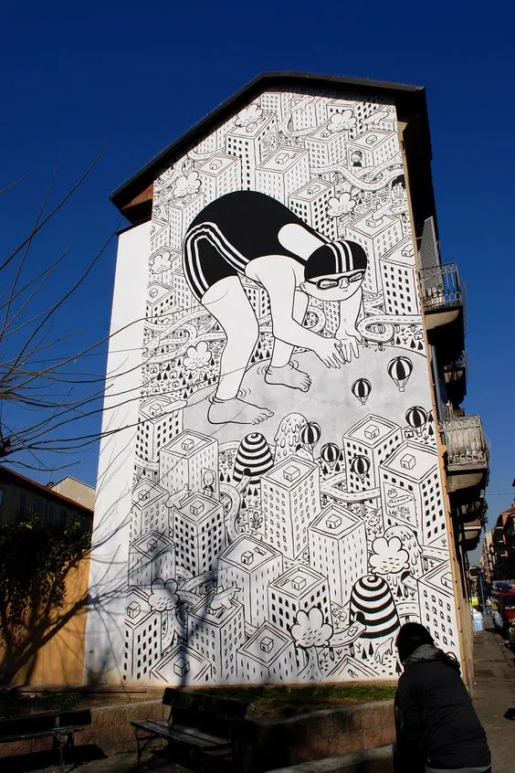 家周围的墙绘,家里的一处角落墙绘