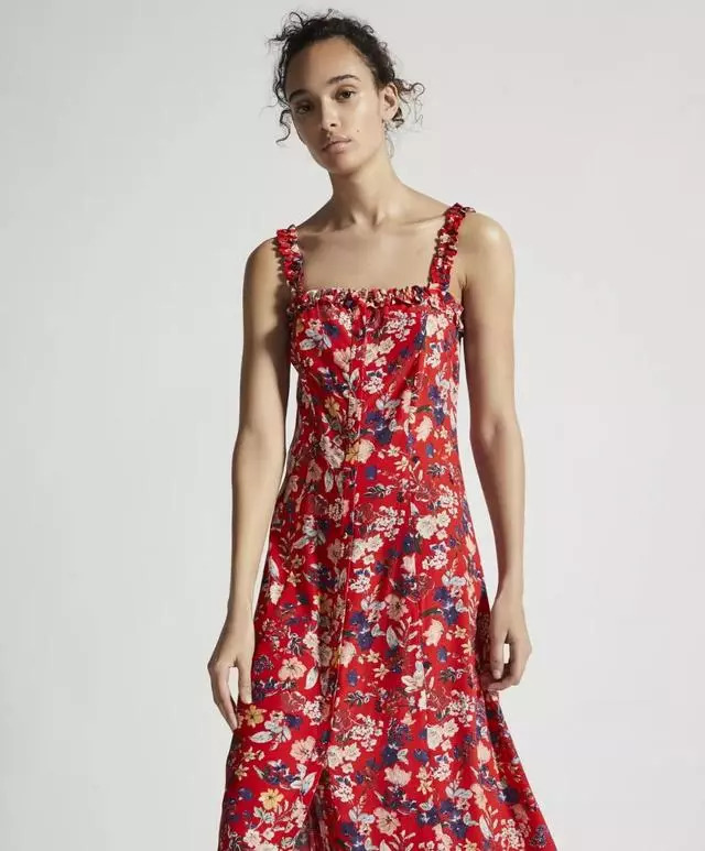 浅绿色碎花连衣裙怎么搭配毛衣,法国女人碎花连衣裙搭配西装外套