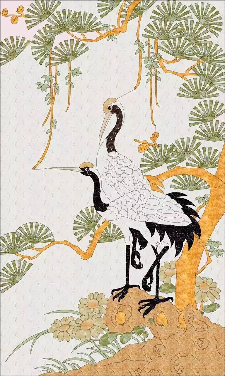 大理石水刀拼花客厅效果图,让人惊艳的水刀拼花图集