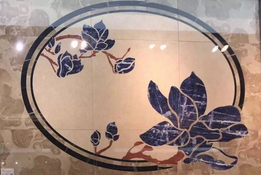 大理石水刀拼花客厅效果图,让人惊艳的水刀拼花图集