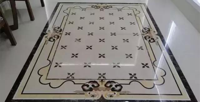 大理石水刀拼花客厅效果图,让人惊艳的水刀拼花图集