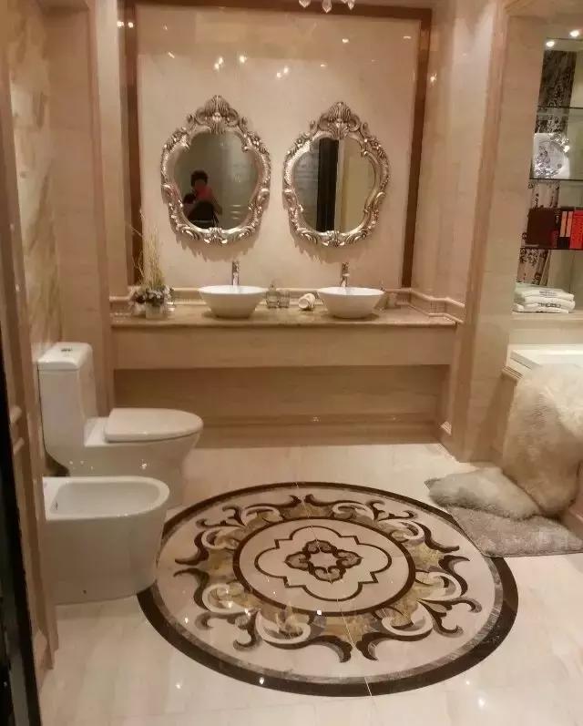 大理石水刀拼花客厅效果图,让人惊艳的水刀拼花图集