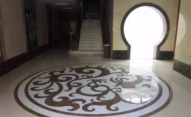 大理石水刀拼花客厅效果图,让人惊艳的水刀拼花图集