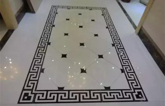 大理石水刀拼花客厅效果图,让人惊艳的水刀拼花图集