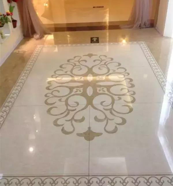 大理石水刀拼花客厅效果图,让人惊艳的水刀拼花图集