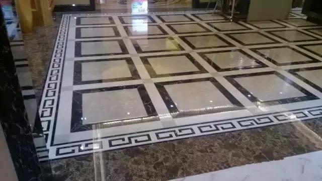 大理石水刀拼花客厅效果图,让人惊艳的水刀拼花图集