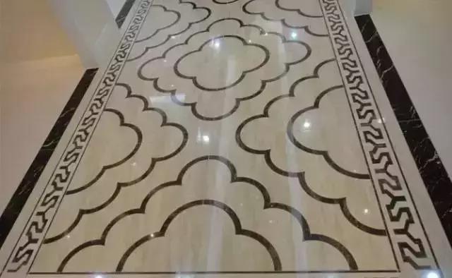 大理石水刀拼花客厅效果图,让人惊艳的水刀拼花图集