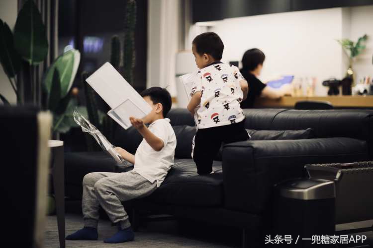 为了2个娃，我183㎡的家，没一个凸出来的柜门把手