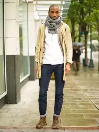 男士穿呢子大衣牛仔裤配什么鞋子,男士牛仔裤配哪种鞋子显得高级