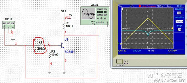 三极管自激振荡开关电源电路图,三极管如何判断它工作在开关状态