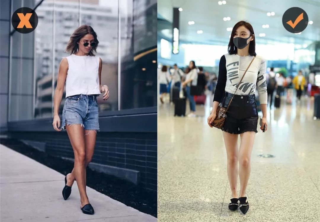 适合搭配平底鞋的裤子显瘦,短裤配高跟鞋还是平底鞋好看