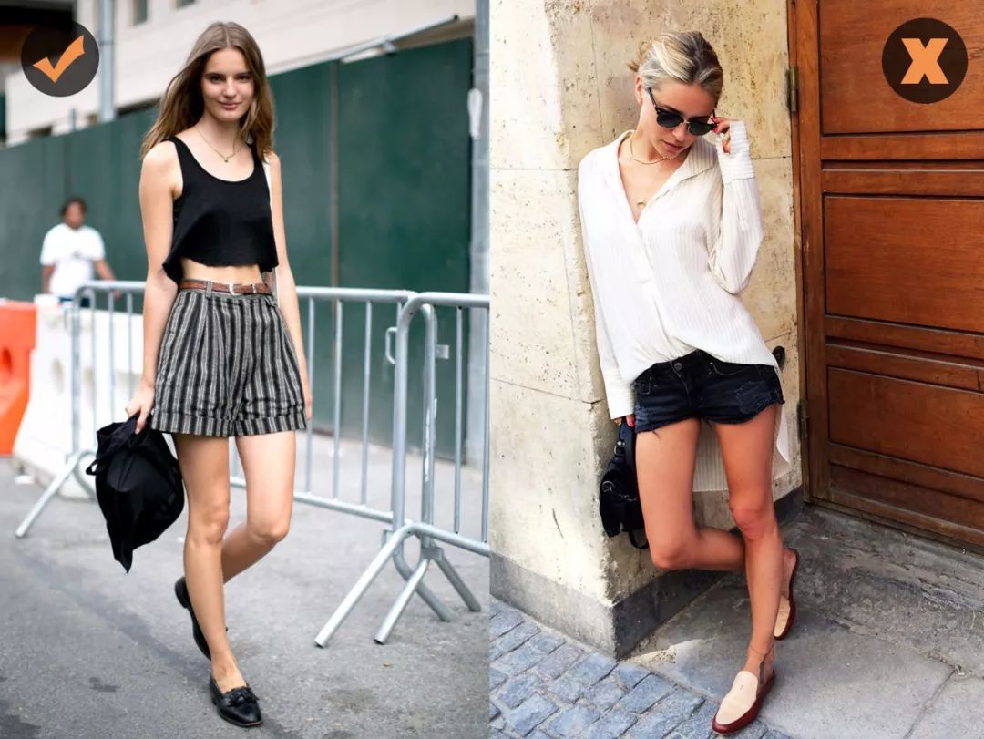 适合搭配平底鞋的裤子显瘦,短裤配高跟鞋还是平底鞋好看