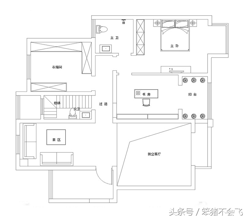 金鹏时代3居室,现代简约风格装修两房