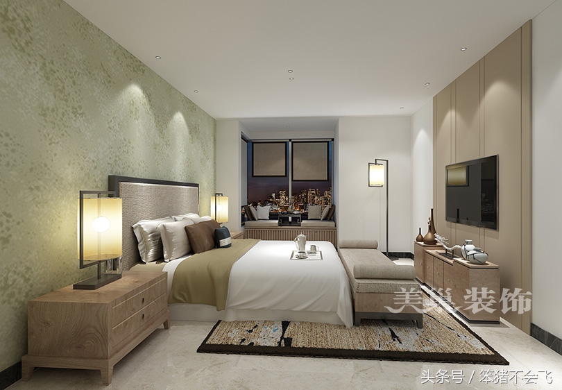 金鹏时代3居室,现代简约风格装修两房