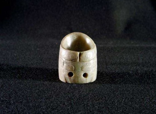 梵文玉扳指,竹刻玉扳指