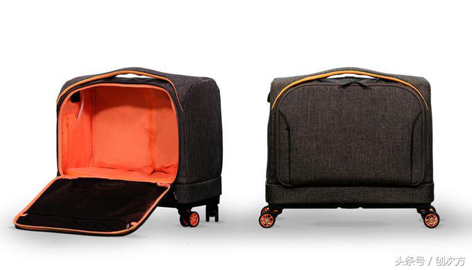 IF获奖团队新品，可以伸缩的行李箱，1秒钟变身登机箱
