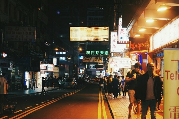 香港亚洲都市,香港浪漫街头