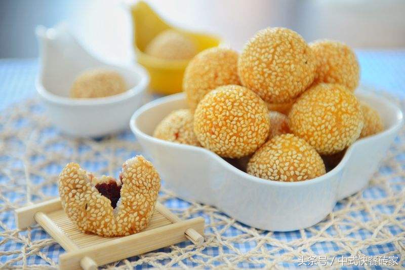 早餐麻团花式吃法,早餐麻团制作方法