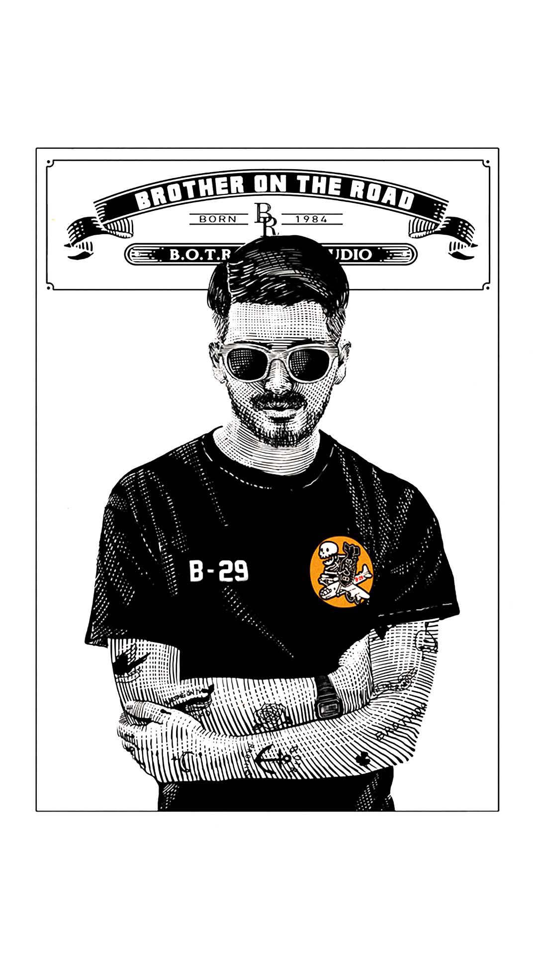 微信头像，这个给贝克汉姆纹身的帅爆了