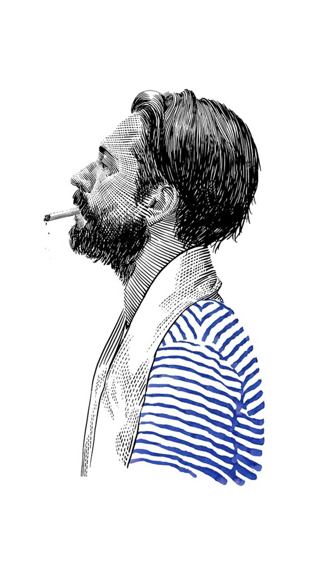 微信头像，这个给贝克汉姆纹身的帅爆了