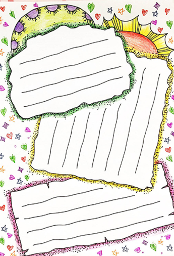 好书推荐手抄报a4纸竖版模板,竖版阅读手抄报模板可打印高清