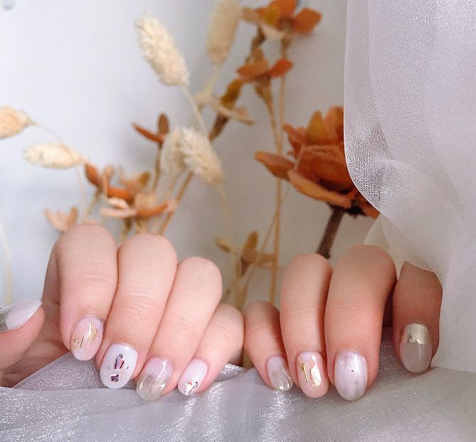 2020夏季爆款美甲水波纹,水波纹的美甲怎么做