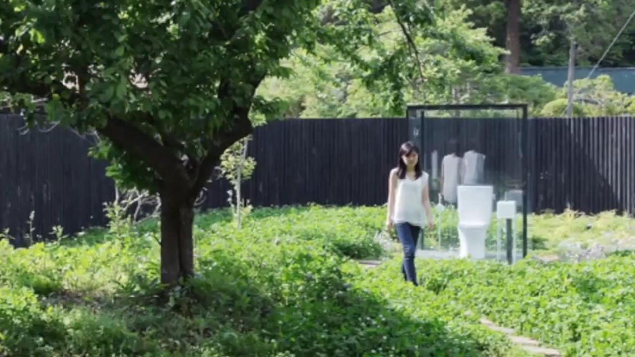 日本透明公共厕所原理,日本新式透明厕所