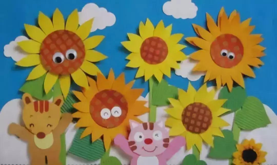 幼儿园室内简单大气的墙面布置,美食手工制作幼儿园墙面