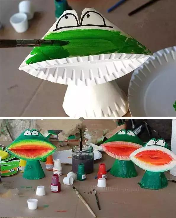 白纸盘手工制作图片大全创意,幼儿园手工作品十二生肖纸盘