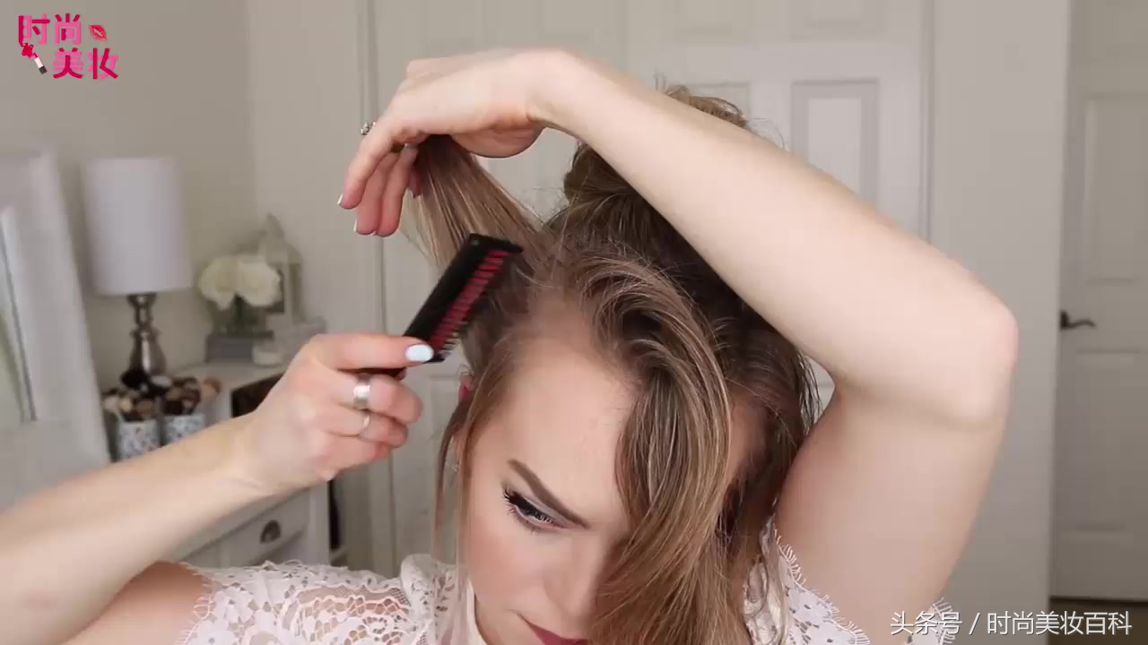 简单优雅大气的盘发发型教程学生,时尚盘发减龄发型美出高级感