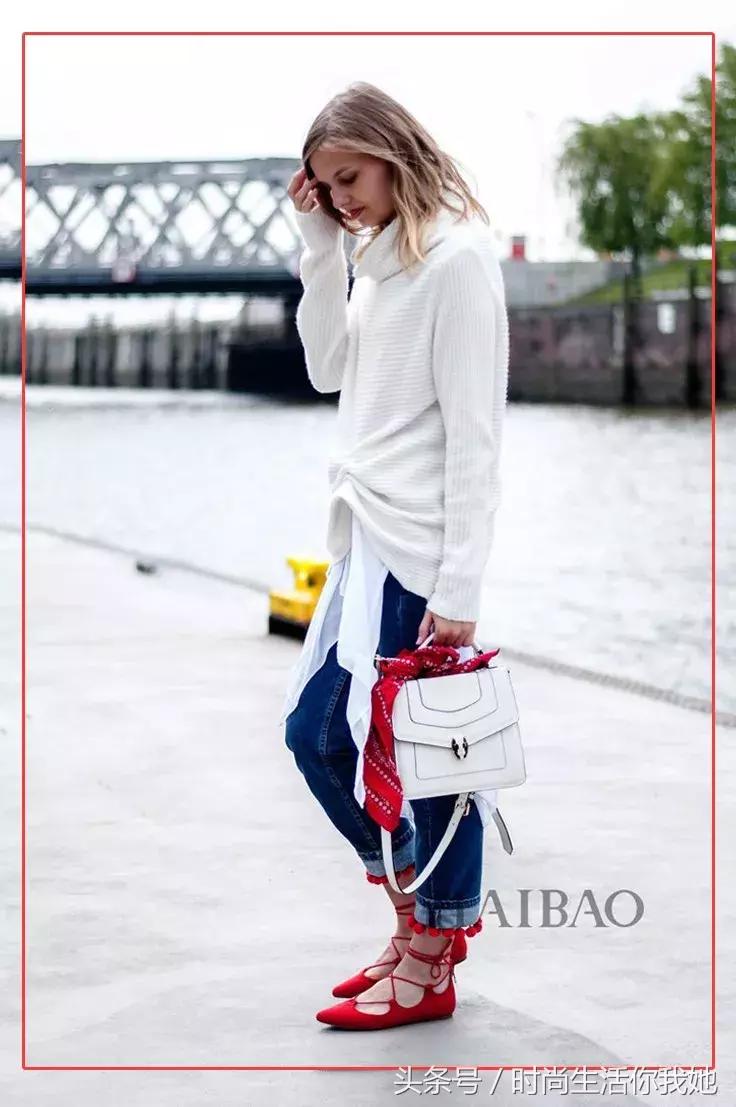 秋天“九分+平底”,才是最时髦的CP!