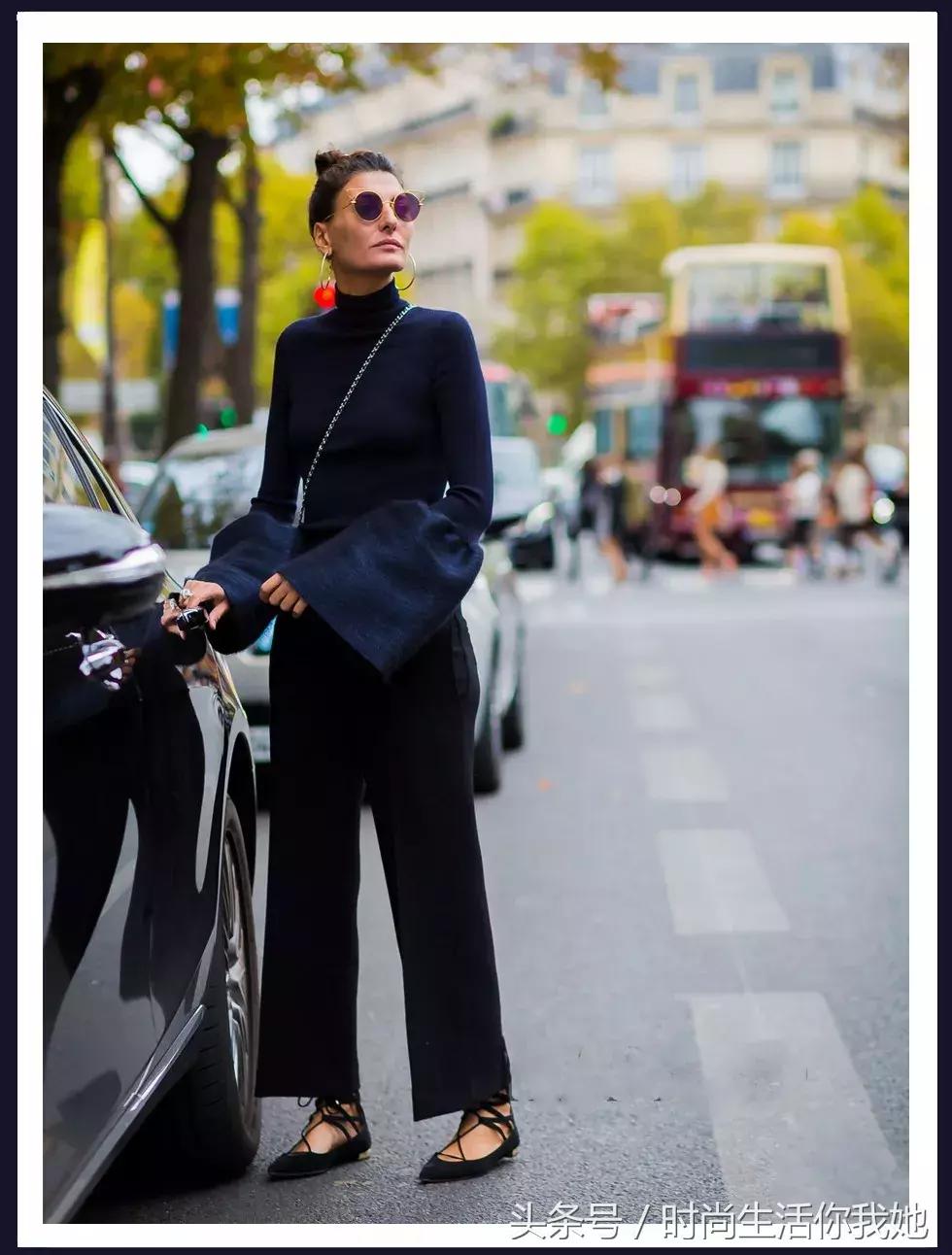 秋天“九分+平底”,才是最时髦的CP!