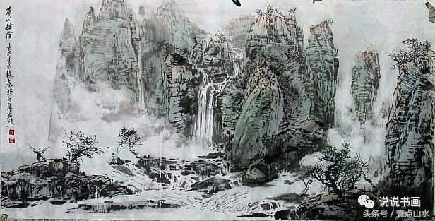 完整山水画绘画过程,各种山水画的基本画法