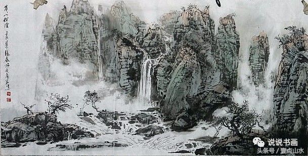 完整山水画绘画过程,各种山水画的基本画法