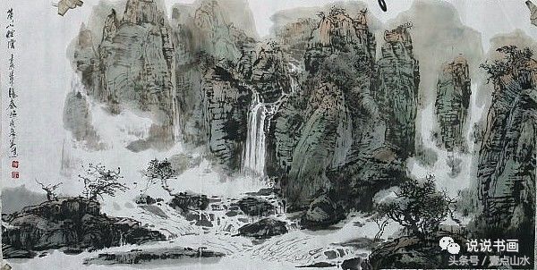 完整山水画绘画过程,各种山水画的基本画法