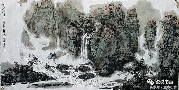 完整山水画绘画过程,各种山水画的基本画法