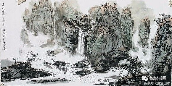 完整山水画绘画过程,各种山水画的基本画法