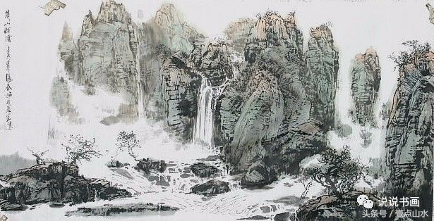 完整山水画绘画过程,各种山水画的基本画法