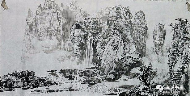 完整山水画绘画过程,各种山水画的基本画法