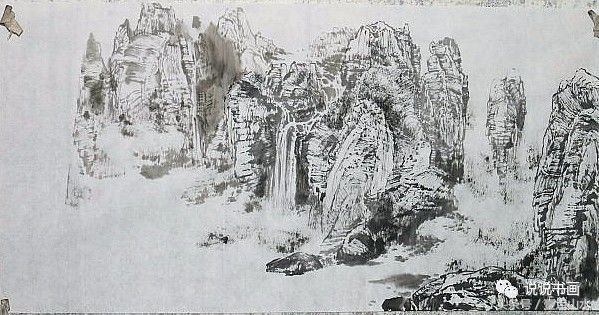 完整山水画绘画过程,各种山水画的基本画法